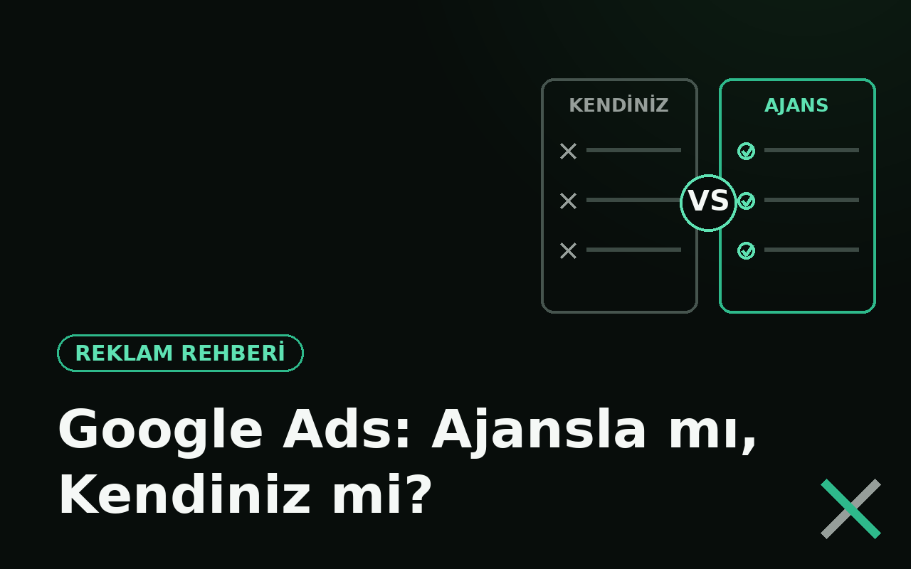 Google Ads'i Ajansla mı Yönetmeli, Kendiniz mi? Dürüst Karşılaştırma